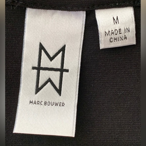 Marc Bouwer Embellished Black Tank Shell Top Scoop Neck Size Medium - Picture 2 of 5